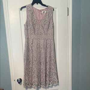 Eliza J Lace Midi Dress - Soft Pink